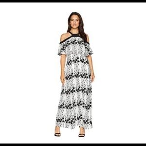 Taylor Dresses - Embroidered Chiffon Long Dress